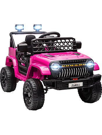Voiture électrique enfant 4x4 12v 2 moteurs 3-5km/h nombreux effets télécommande
