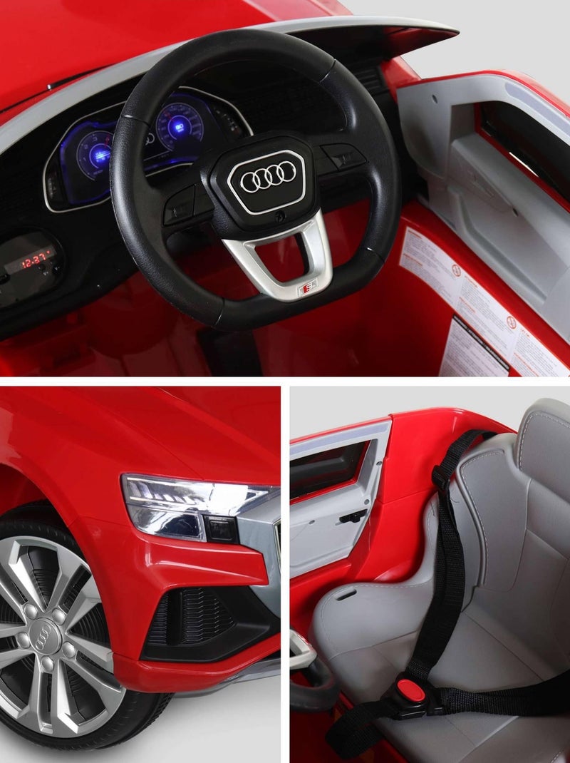 Voiture électrique enfant Audi Q8 12V, 1 place Audi Q8 Rouge - Kiabi