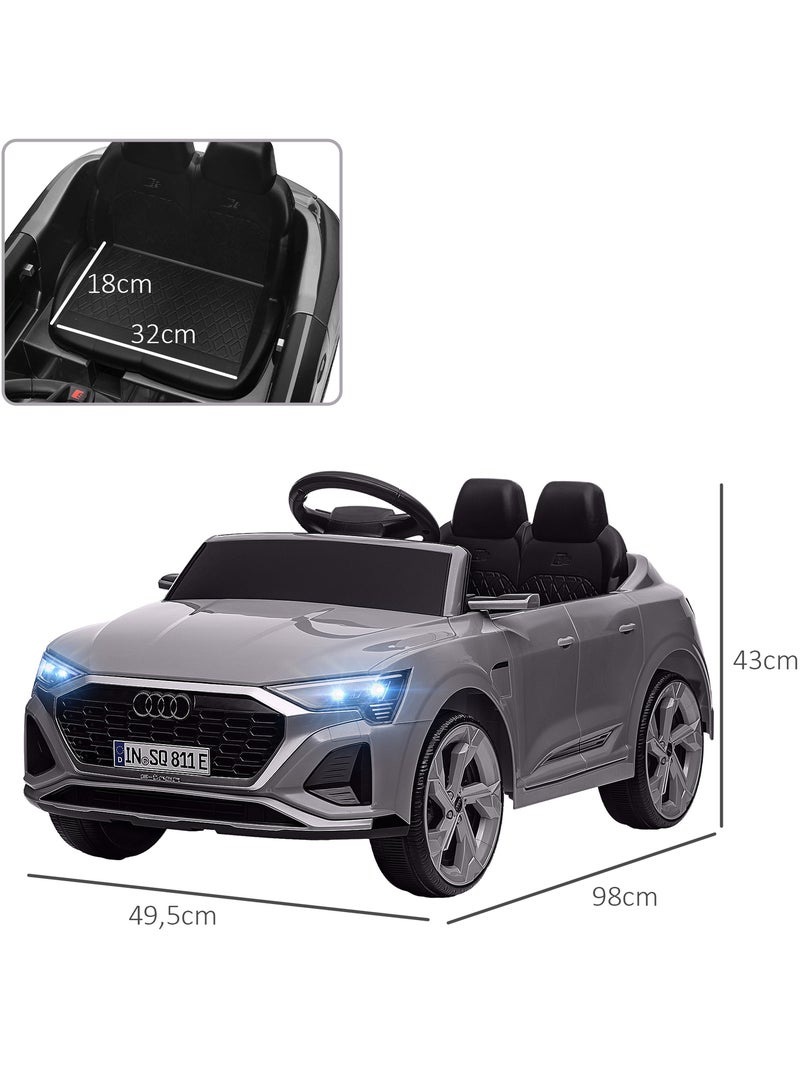 Voiture électrique enfant audi q8 sportback e-tron télécommande Gris - Kiabi