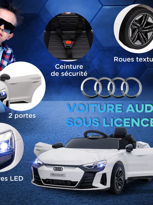 Voiture électrique enfant Audi RS e-tron GT avec télécommande - Kiabi