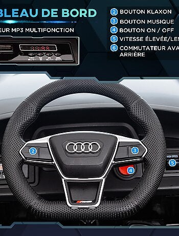 Voiture électrique enfant Audi RS e-tron GT avec télécommande