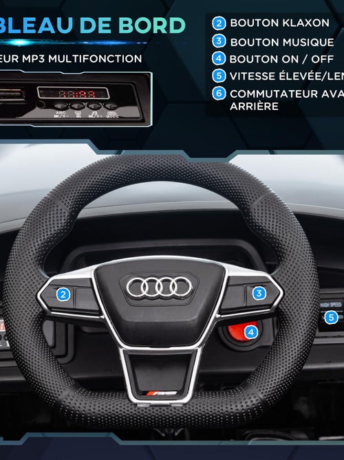 Voiture électrique enfant Audi RS e-tron GT avec télécommande - Kiabi