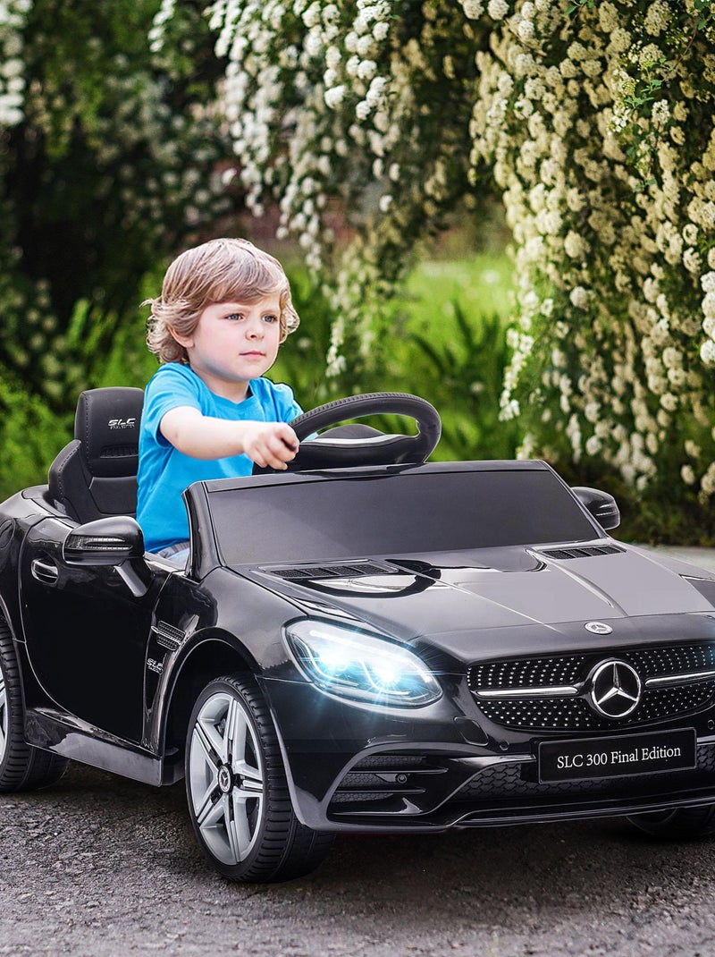Voiture électrique enfant avec télécommande Mercedes SLC 300 Noir - Kiabi