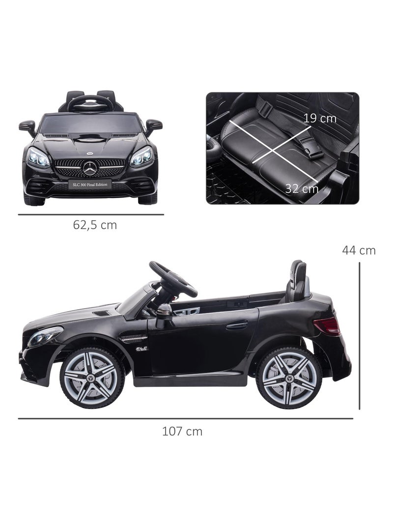 Voiture électrique enfant avec télécommande Mercedes SLC 300 Noir - Kiabi