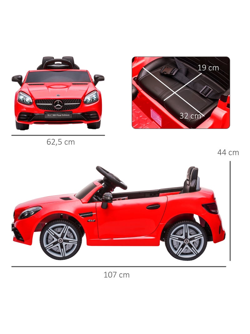 Voiture électrique enfant avec télécommande Mercedes SLC 300 Rouge - Kiabi