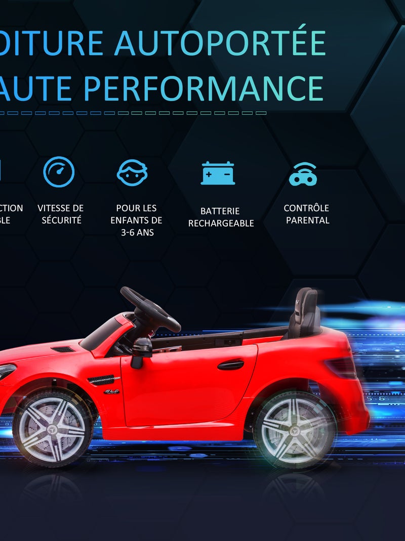Voiture électrique enfant avec télécommande Mercedes SLC 300 Rouge - Kiabi