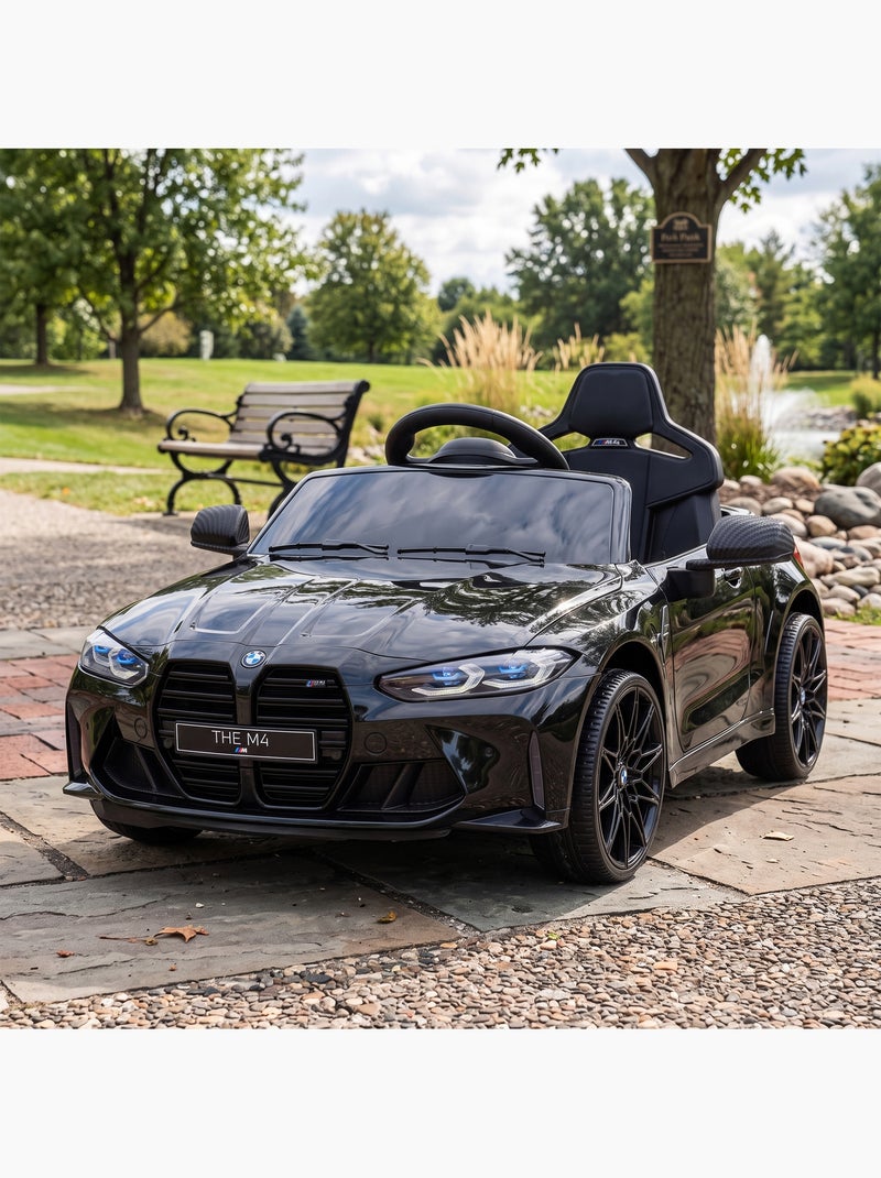 Voiture électrique enfant bmw m4 licence officielle avec télécommande Noir - Kiabi