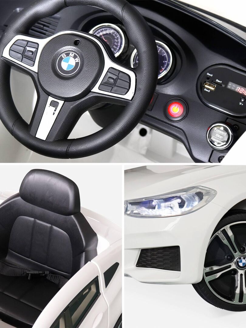 Voiture électrique BMW 6 GT Pour Enfant - 6V, Télécommande Incluse - Noir - Marque MukutisRides