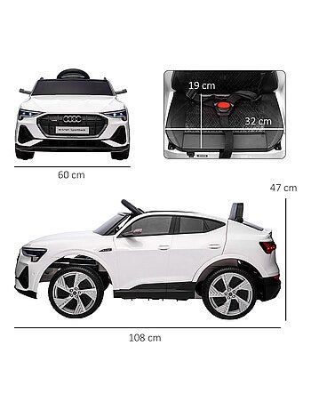 Voiture électrique enfant e-tron Sportback S line avec télécommande