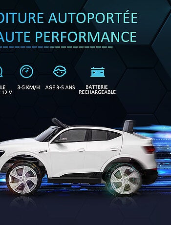 Voiture électrique enfant e-tron Sportback S line avec télécommande
