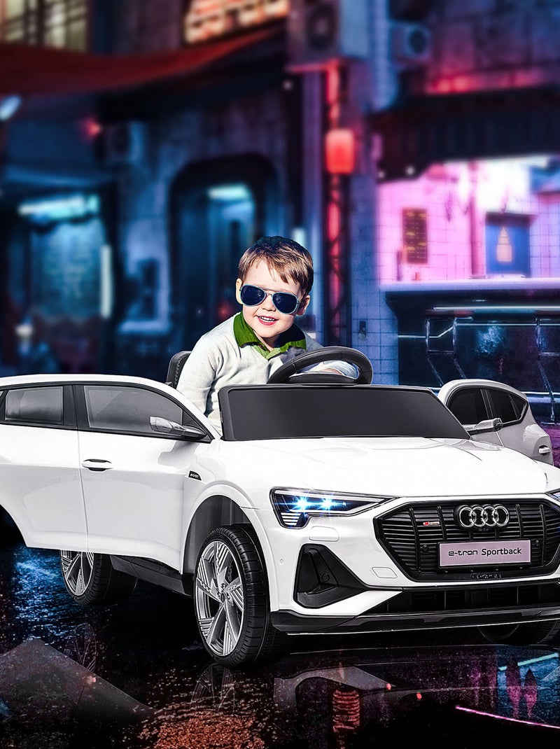 Voiture électrique enfant e-tron Sportback S line avec télécommande Blanc Blanc - Kiabi