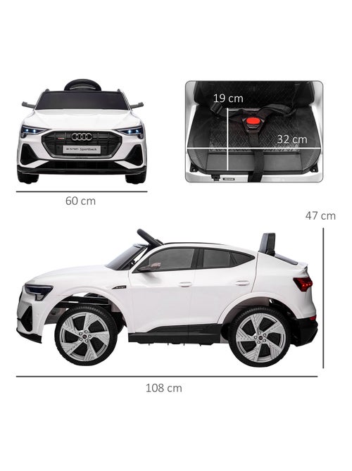 Voiture électrique enfant e-tron Sportback S line avec télécommande - Kiabi
