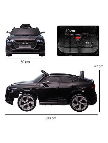 Voiture électrique enfant e-tron Sportback S line avec télécommande