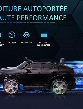 Voiture électrique enfant e-tron Sportback S line avec télécommande