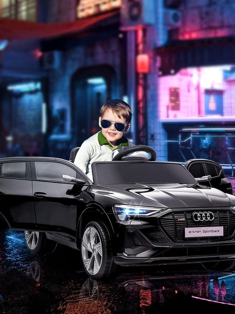 Voiture électrique enfant e-tron Sportback S line avec télécommande Noir - Kiabi
