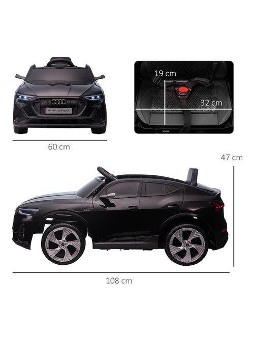 Voiture électrique enfant e-tron Sportback S line avec télécommande - Kiabi