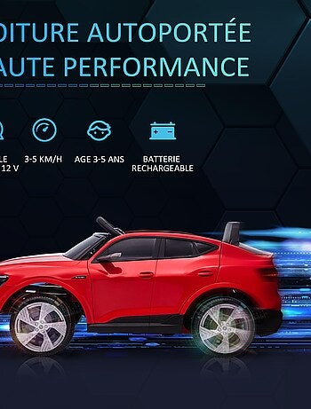 Voiture électrique enfant e-tron Sportback S line avec télécommande