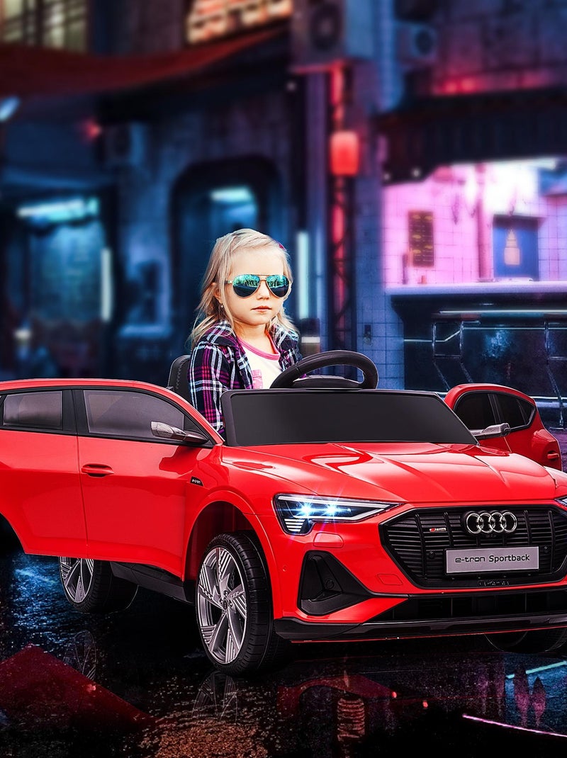Voiture électrique enfant e-tron Sportback S line avec télécommande Rouge - Kiabi