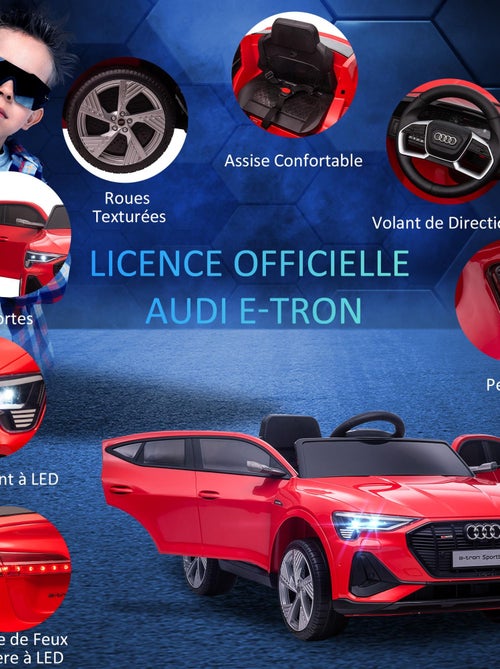 Voiture électrique enfant e-tron Sportback S line avec télécommande - Kiabi