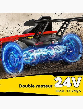 Voiture électrique enfant Formule 1 - 13 Km/h max. - ceinture 2 points