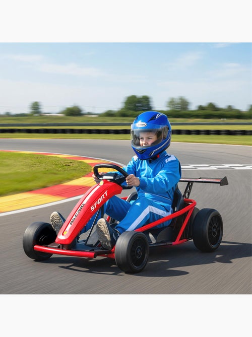 Voiture électrique enfant Formule 1 - 13 Km/h max. - ceinture 2 points - Kiabi