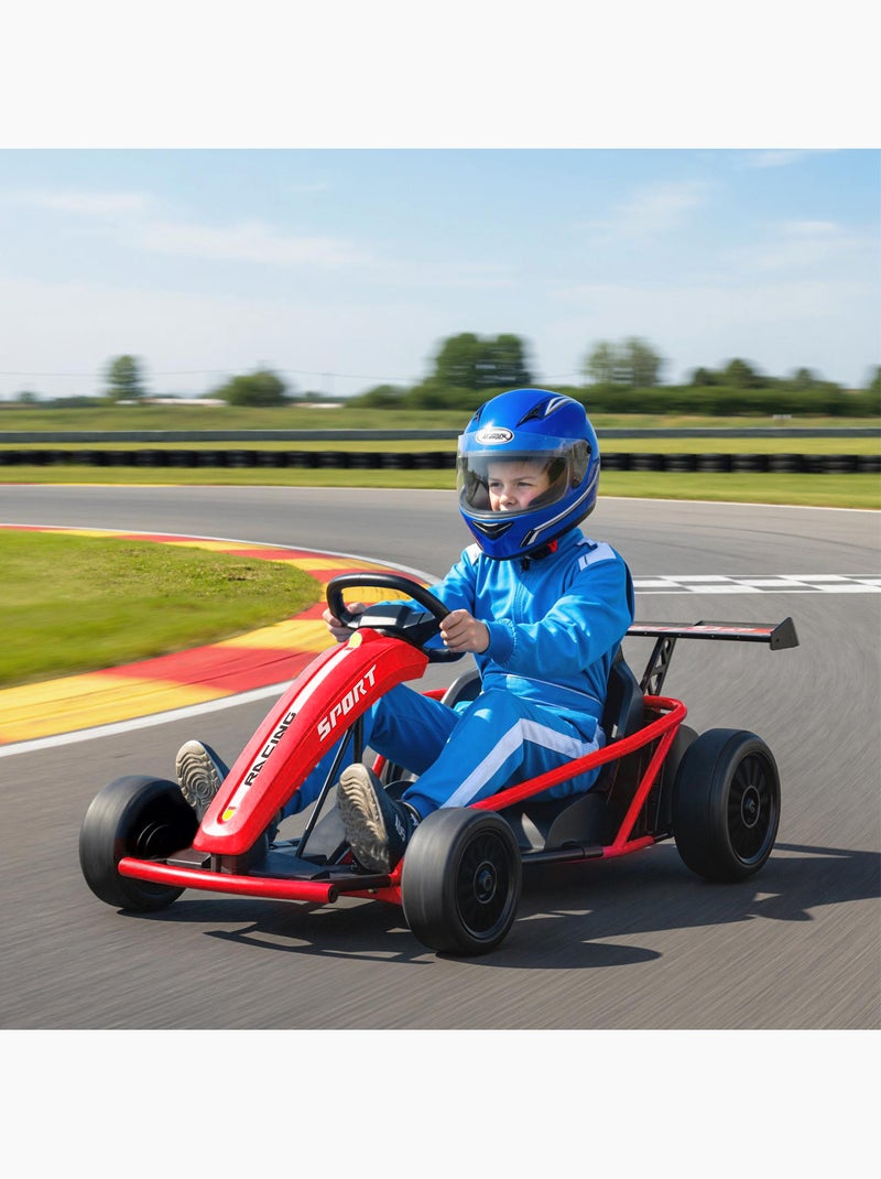 Voiture électrique enfant Formule 1 - 13 Km/h max. - ceinture 2 points Rouge - Kiabi