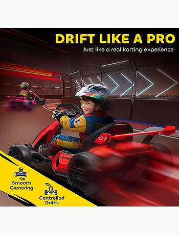 Voiture électrique enfant Formule 1 LED - 12 Km/h max. - mode drift