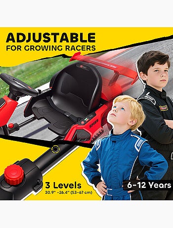 Voiture électrique enfant Formule 1 LED - 12 Km/h max. - mode drift