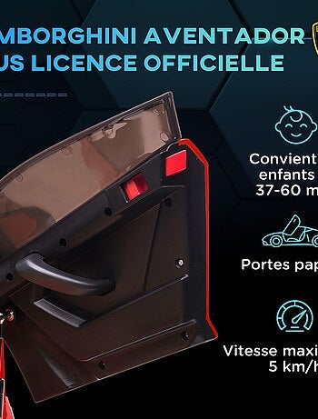 Voiture électrique enfant Lamborghini Aventador roadster SVJ avec télécommande
