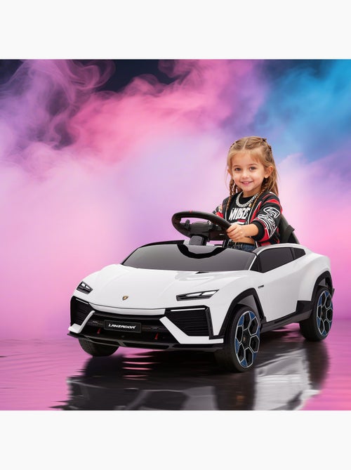 Voiture électrique enfant lamborghini lanzador télécommande effets - Kiabi