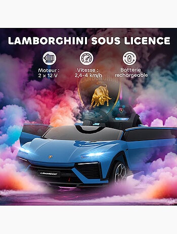 Voiture électrique enfant Lamborghini Lanzador télécommande effets