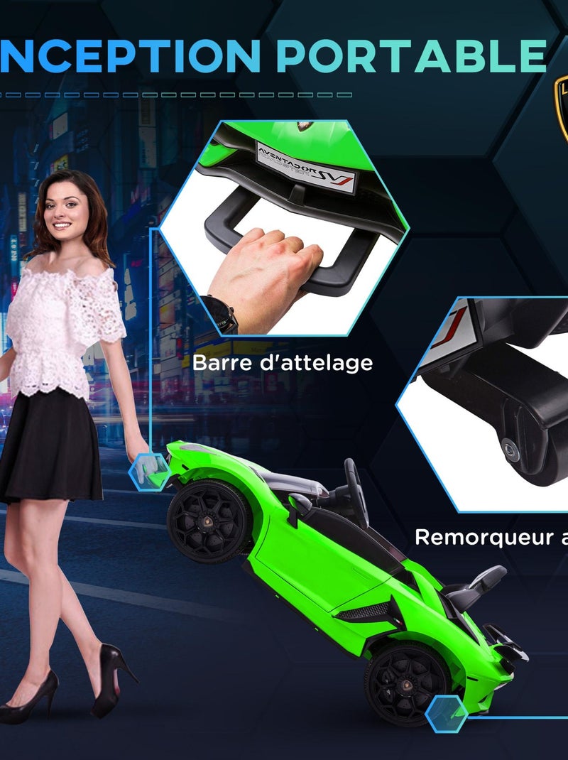 Voiture électrique enfant Lamborghini Vert - Kiabi