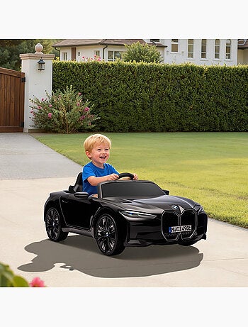 Voiture électrique enfant licence BMW I4 12V 5Km/h max. effets télécommande