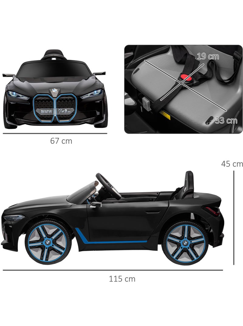 Voiture électrique enfant licence BMW I4 12V 5Km/h max. effets télécommande Noir - Kiabi