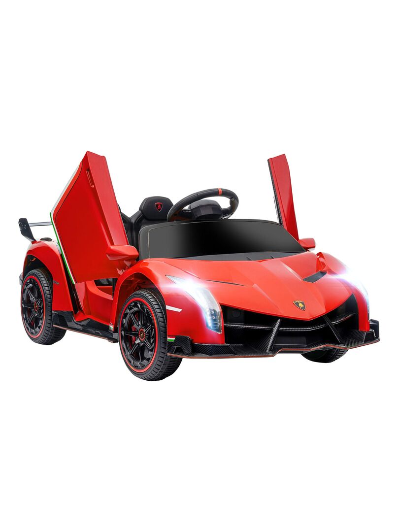 Voiture électrique enfant licence Lamborghini Veneno avec télécommande -  Rouge - Kiabi - 156.90€