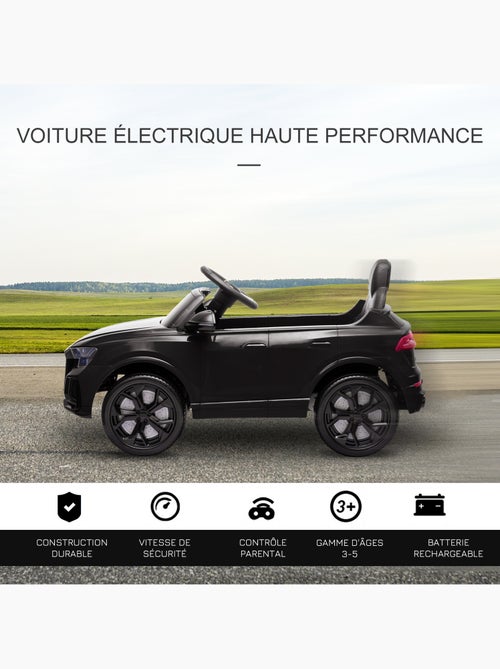 Voiture électrique enfant licence officielle audi rs q8 et télécommande - Kiabi