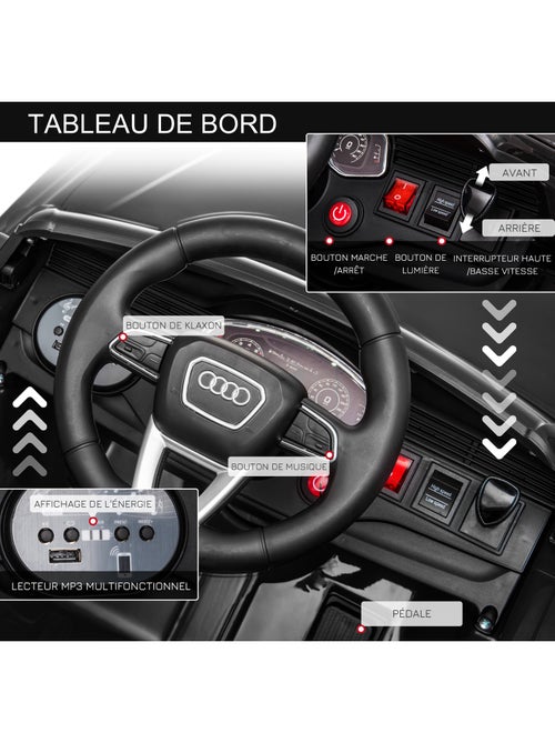 Voiture électrique enfant licence officielle audi rs q8 et télécommande - Kiabi