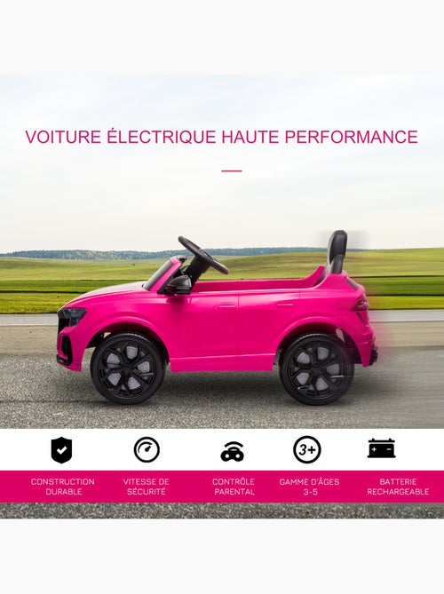 Voiture électrique enfant licence officielle audi rs q8 et télécommande - Kiabi