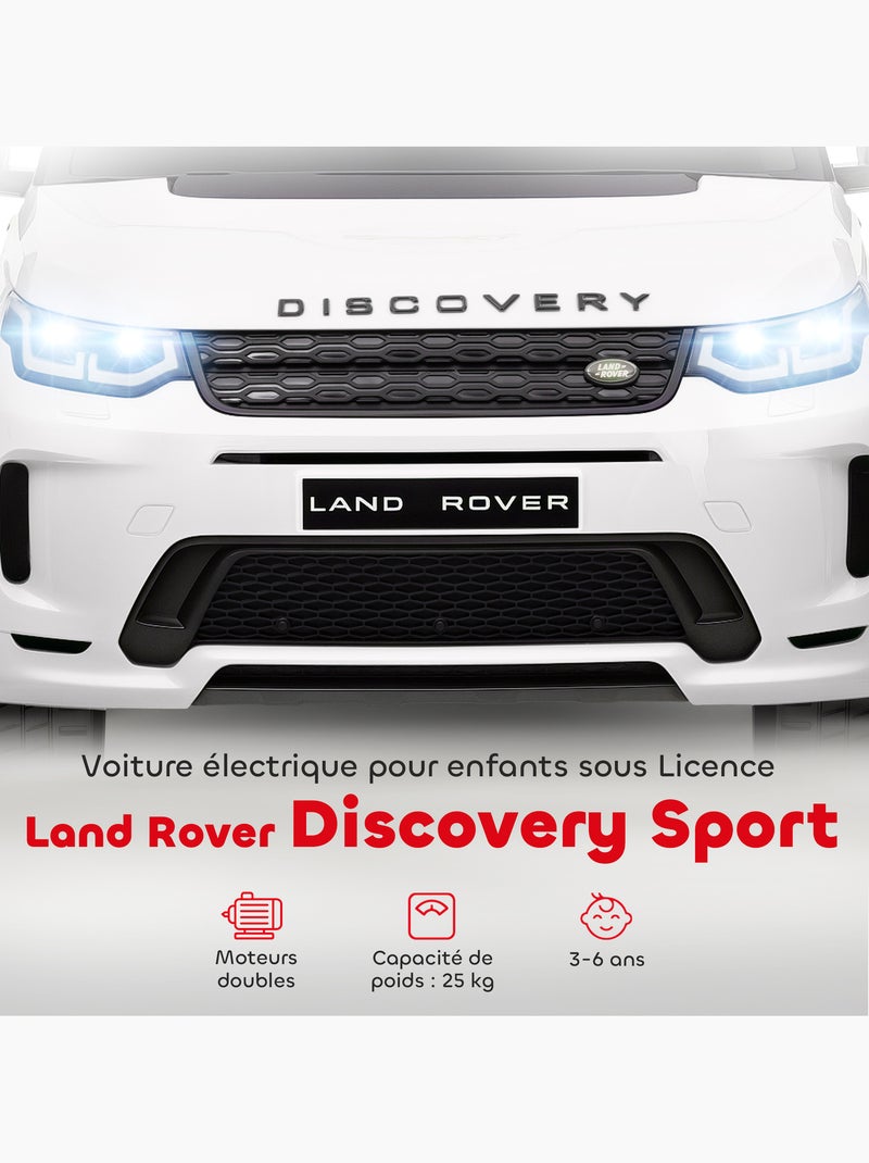 Voiture électrique enfant licence officielle land rover discovery sport Blanc Blanc - Kiabi