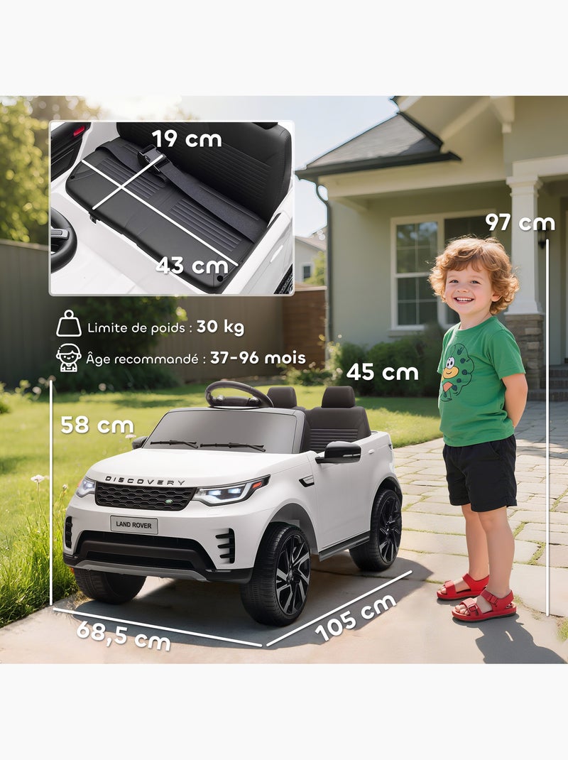 Voiture électrique enfant licence officielle Land Rover Discovery Sport Blanc Blanc - Kiabi