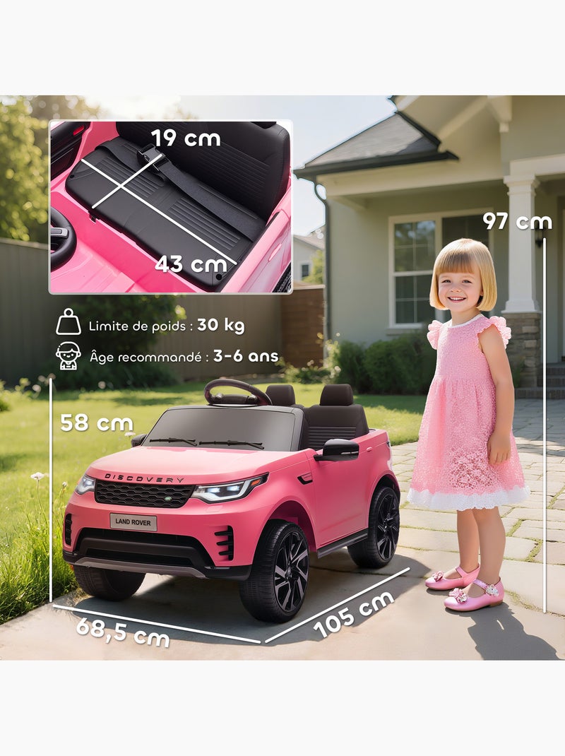 Voiture électrique enfant licence officielle Land Rover Discovery Sport Rose - Kiabi