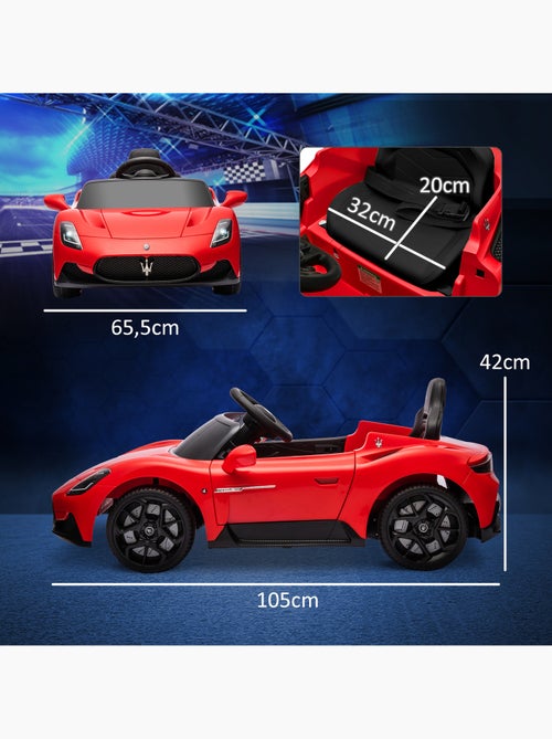 Voiture électrique enfant licence officielle maserati mc 20 cielo avec télécommande - Kiabi