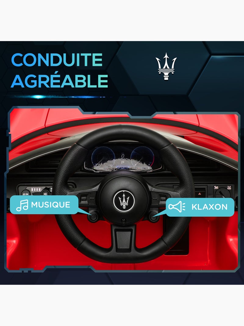 Voiture électrique enfant licence officielle maserati mc 20 cielo avec télécommande Rouge - Kiabi