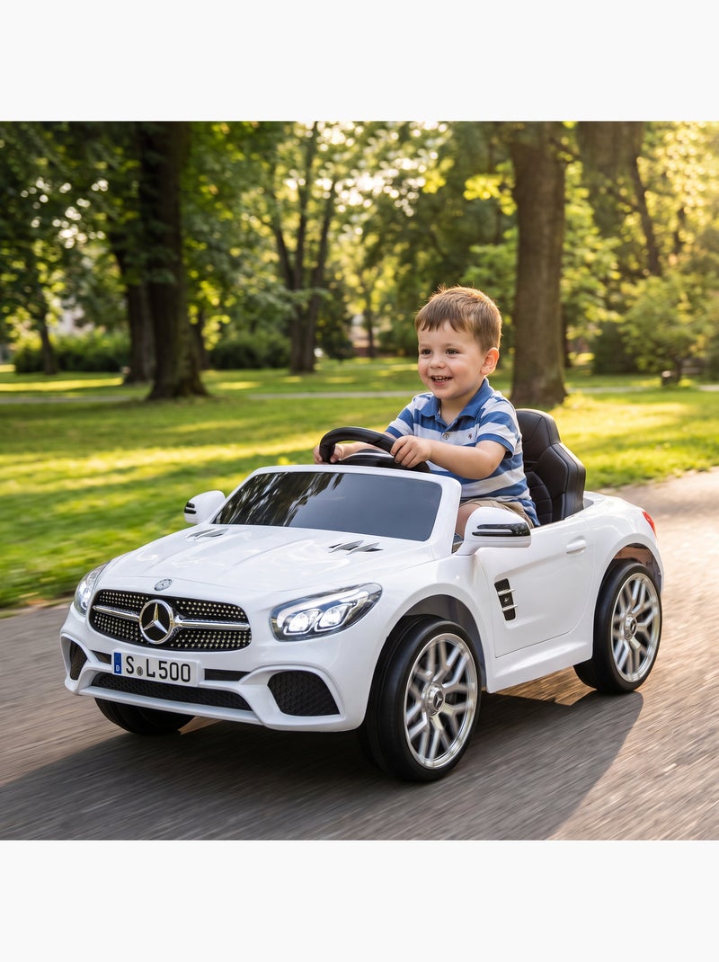 Voiture électrique enfant licence officielle mercedes-benz sl501 Blanc Blanc - Kiabi