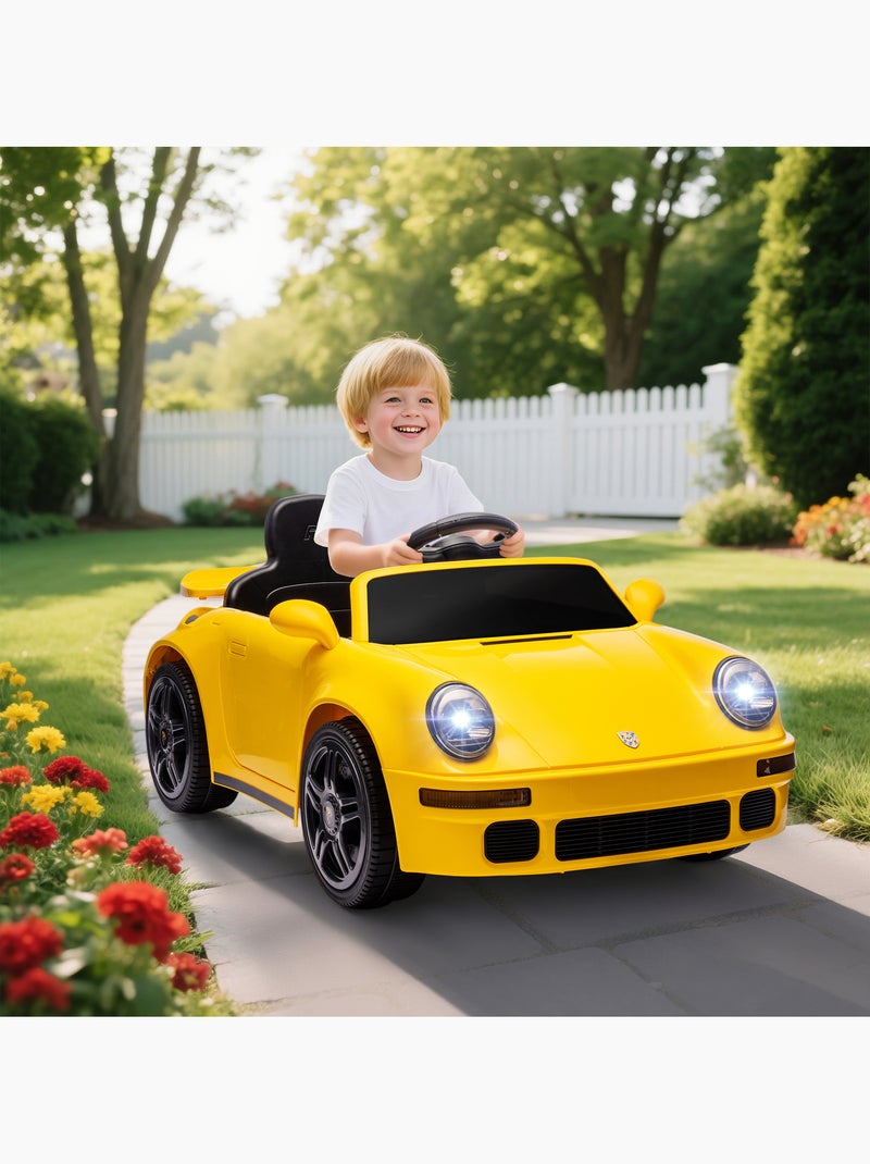 Voiture électrique enfant licence officielle ruf ctr 2018 Jaune - Kiabi