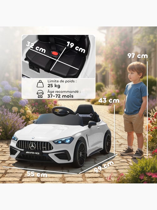 Voiture électrique enfant mercedes amg cle 53 12v 4km/h max. Télécommande - Kiabi