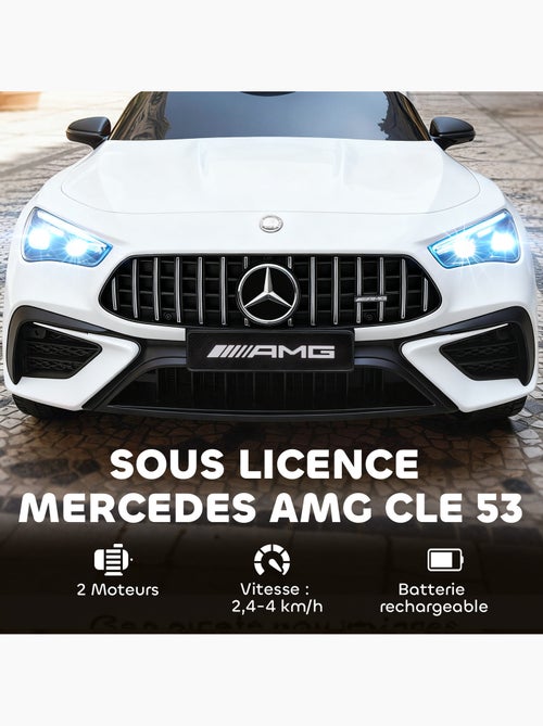 Voiture électrique enfant mercedes amg cle 53 12v 4km/h max. Télécommande - Kiabi