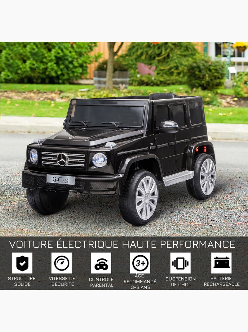 Voiture électrique enfant mercedes benz classe g avec télécommande Noir - Kiabi