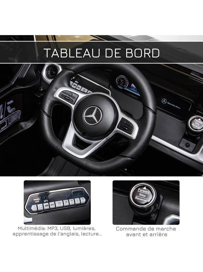 Voiture électrique enfant mercedes benz classe g avec télécommande Noir - Kiabi