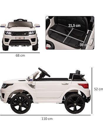 Voiture électrique enfant SUV 4X4 - 12V, 2 moteurs, 5Km/h max. avec télécommande